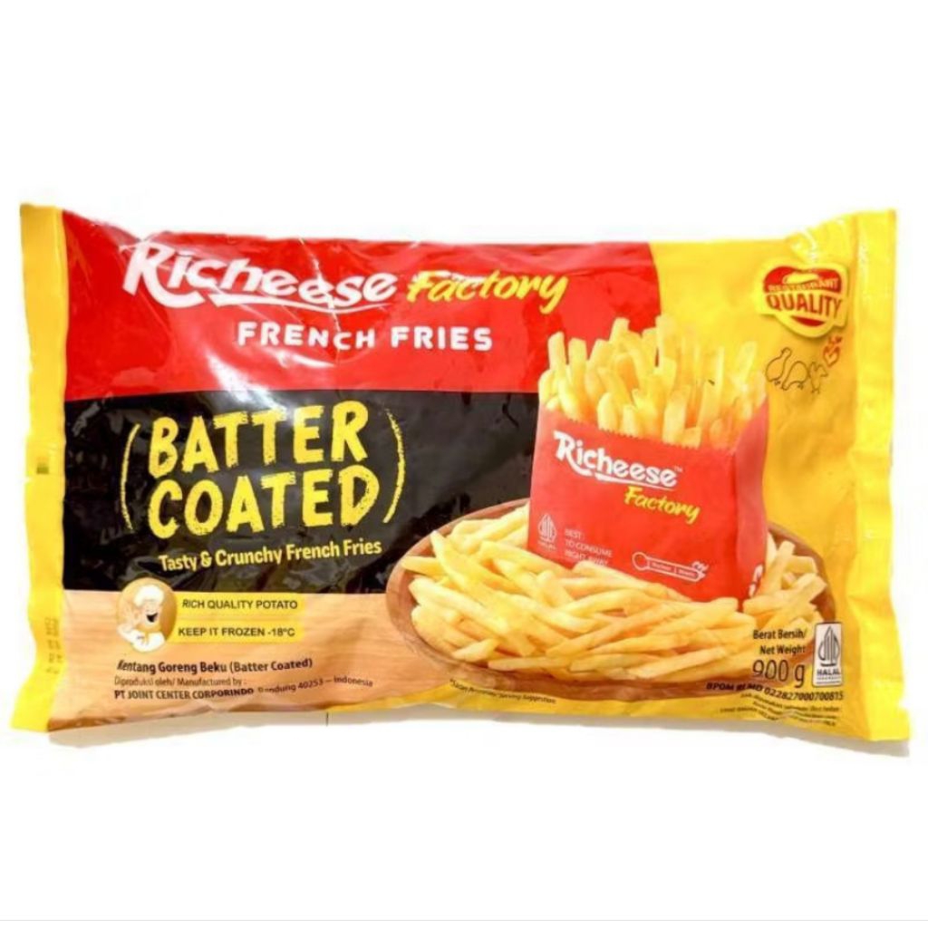 Jual PROMO: Kentang Richeese factory french fries 450gr batter coated ...