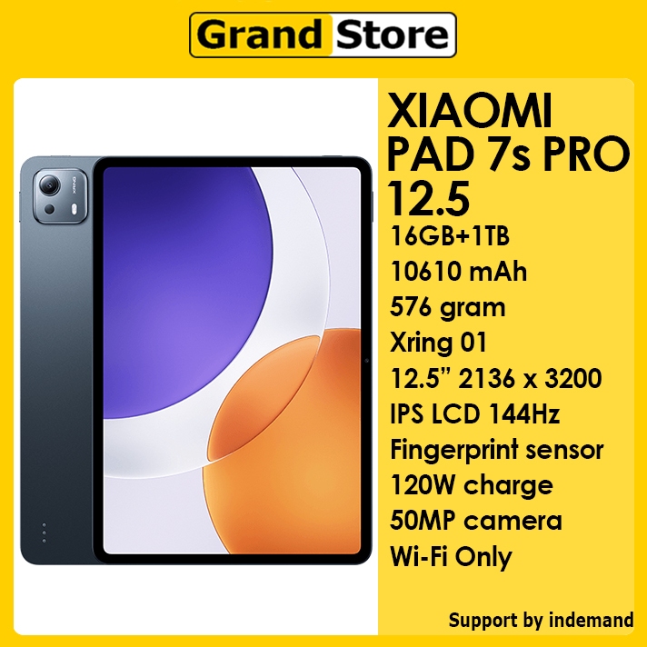 Jual Xiaomi Pad 7s Pro 12.5 Wi-Fi Only CN ROM Xring 01 Baterai