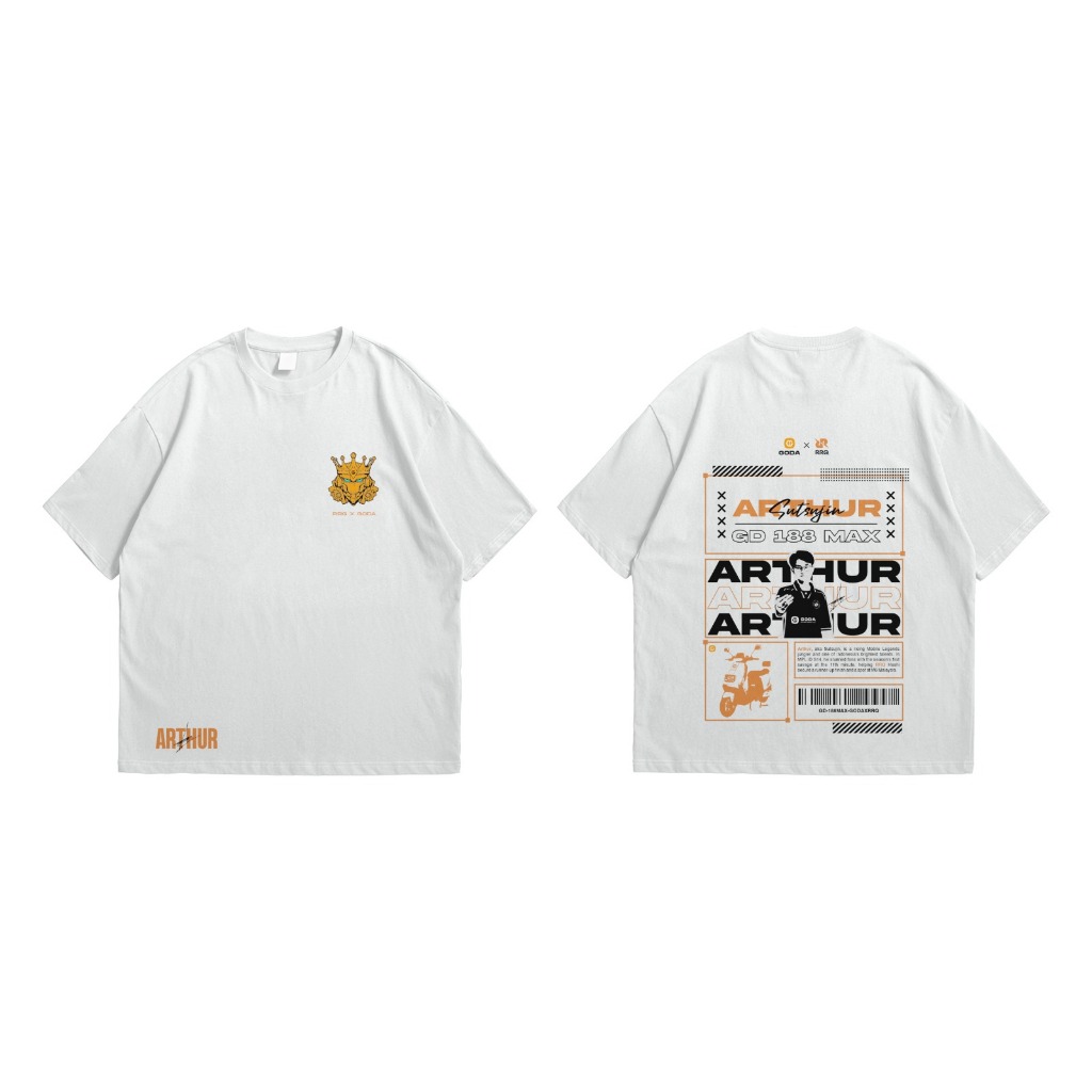Jual GODA - Merchandise - Kaos Arthur X RRQ | Shopee Indonesia