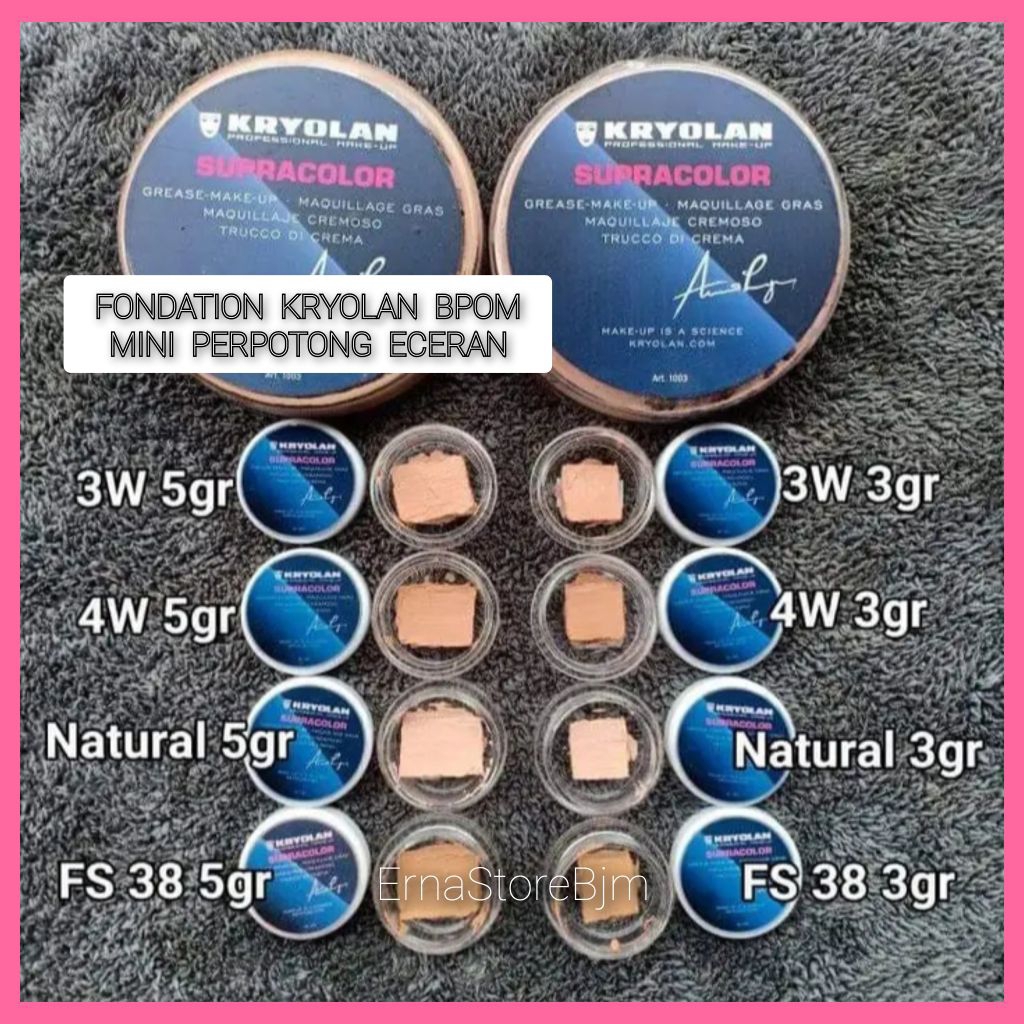 Jual BPOM KRYOLAN SHARE IN JAR FOUNDATION ECERAN MINI/KECIL | Shopee