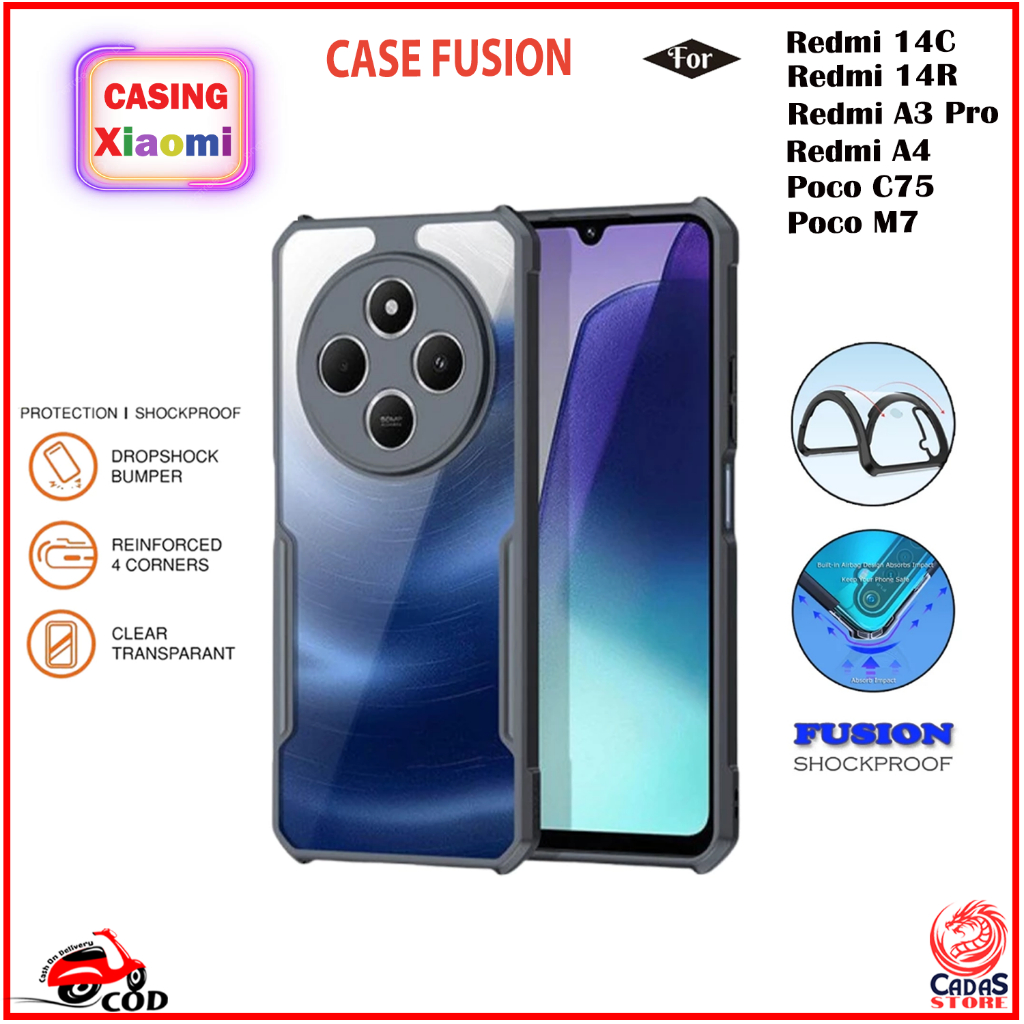 Jual CASE Fusion for XIAOMI REDMI 14C Redmi 14R Redmi A3 Pro Redmi A4 ...