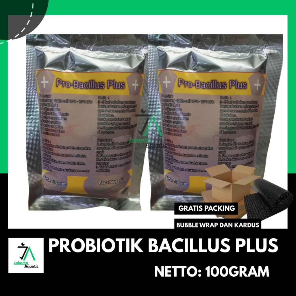 Jual Probiotik bacillus plus 100 gram / probiotik kolam bioflok ...
