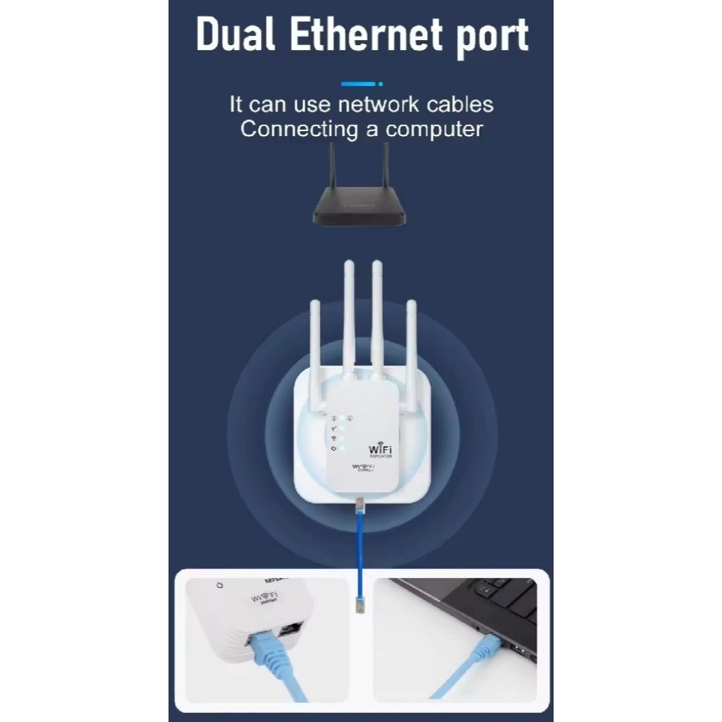Jual Penguat signal 4TX Repeater wireless WiFi extender router | Shopee ...