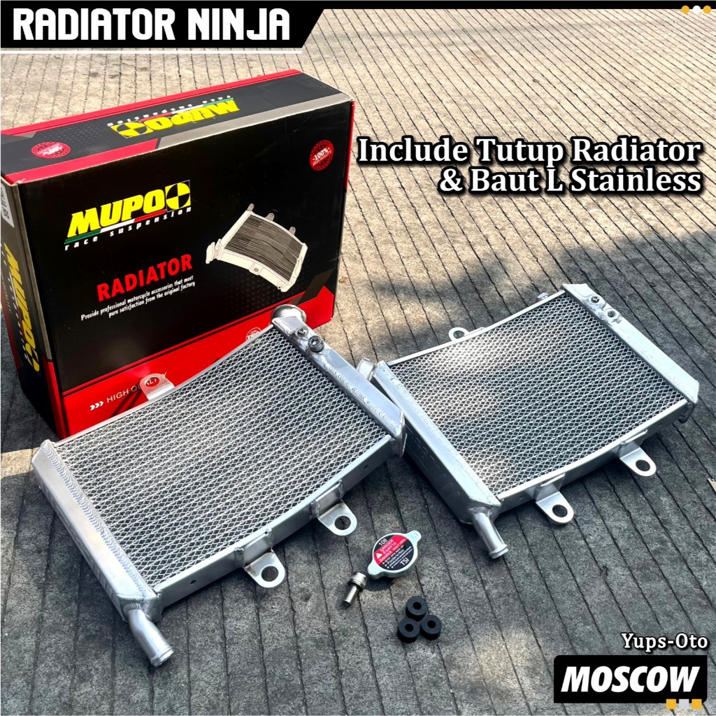 Jual RADIATOR ALMU MUPO ORIGINAL CURVE BIG VOLUME NINJA R SS RR ZX150 ...