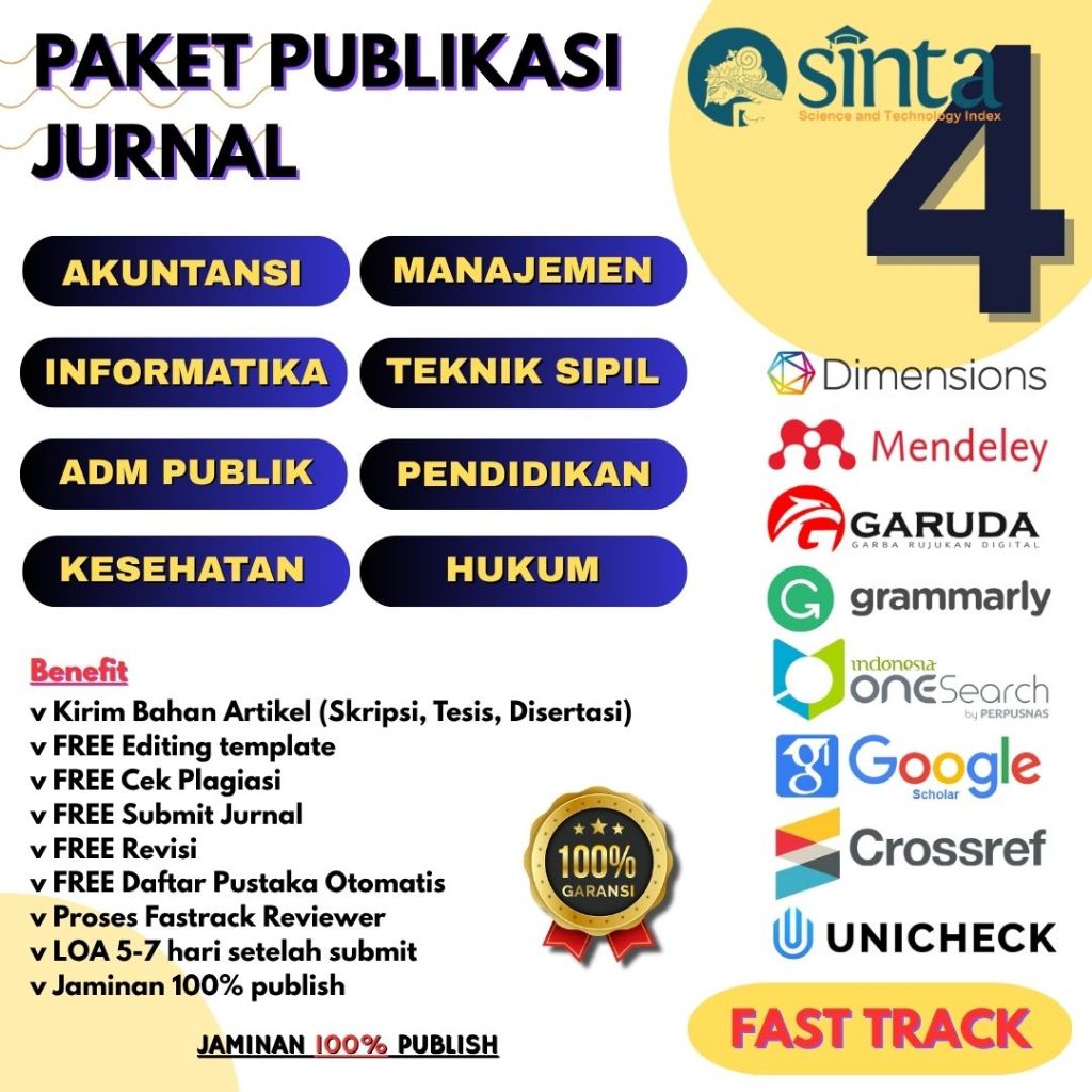 Jual Paket Publikasi Jurnal Akreditasi inta 4 all prodi | Shopee Indonesia