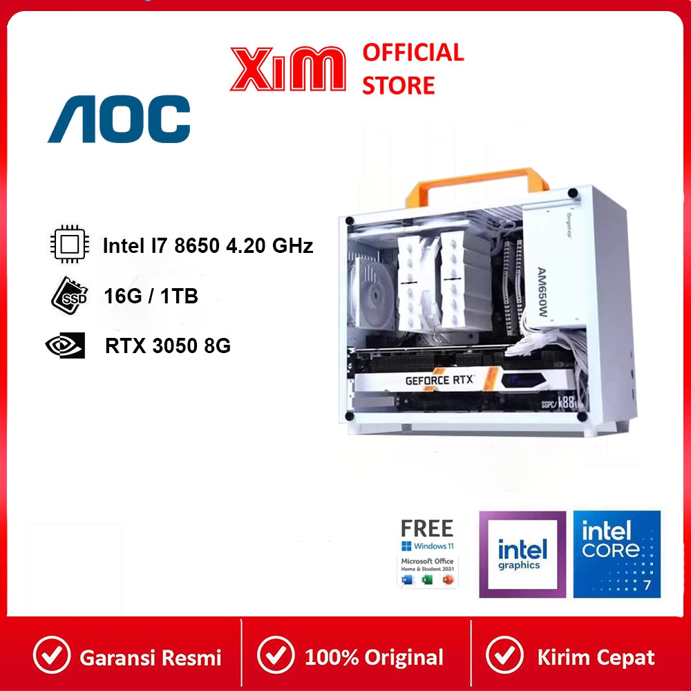 Jual Xim PC PC gaming full set 12-inti baru, Komputer desktop perakitan ...