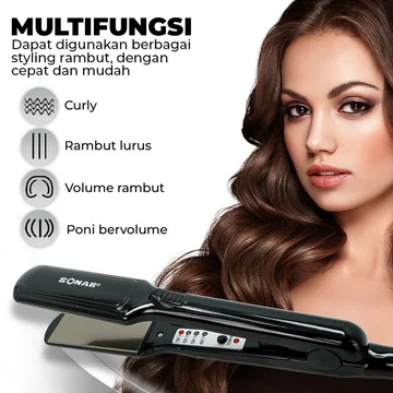 Sonar SN 852 Catokan Pelurus Rambut Ceramic Protector Fashionable New Upgrade