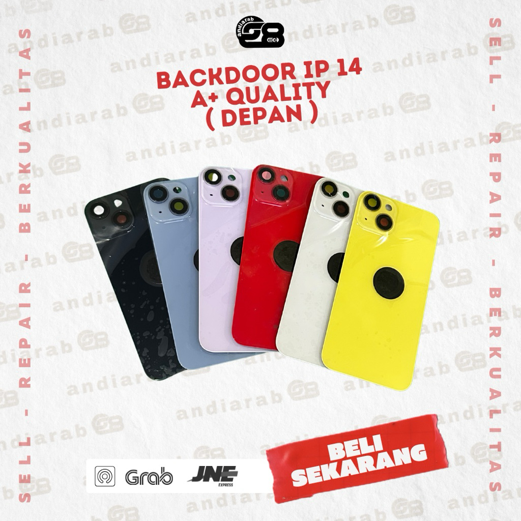 Jual backdoor back casing cover glass iphone ip 14 / 14+ plus A+ ...
