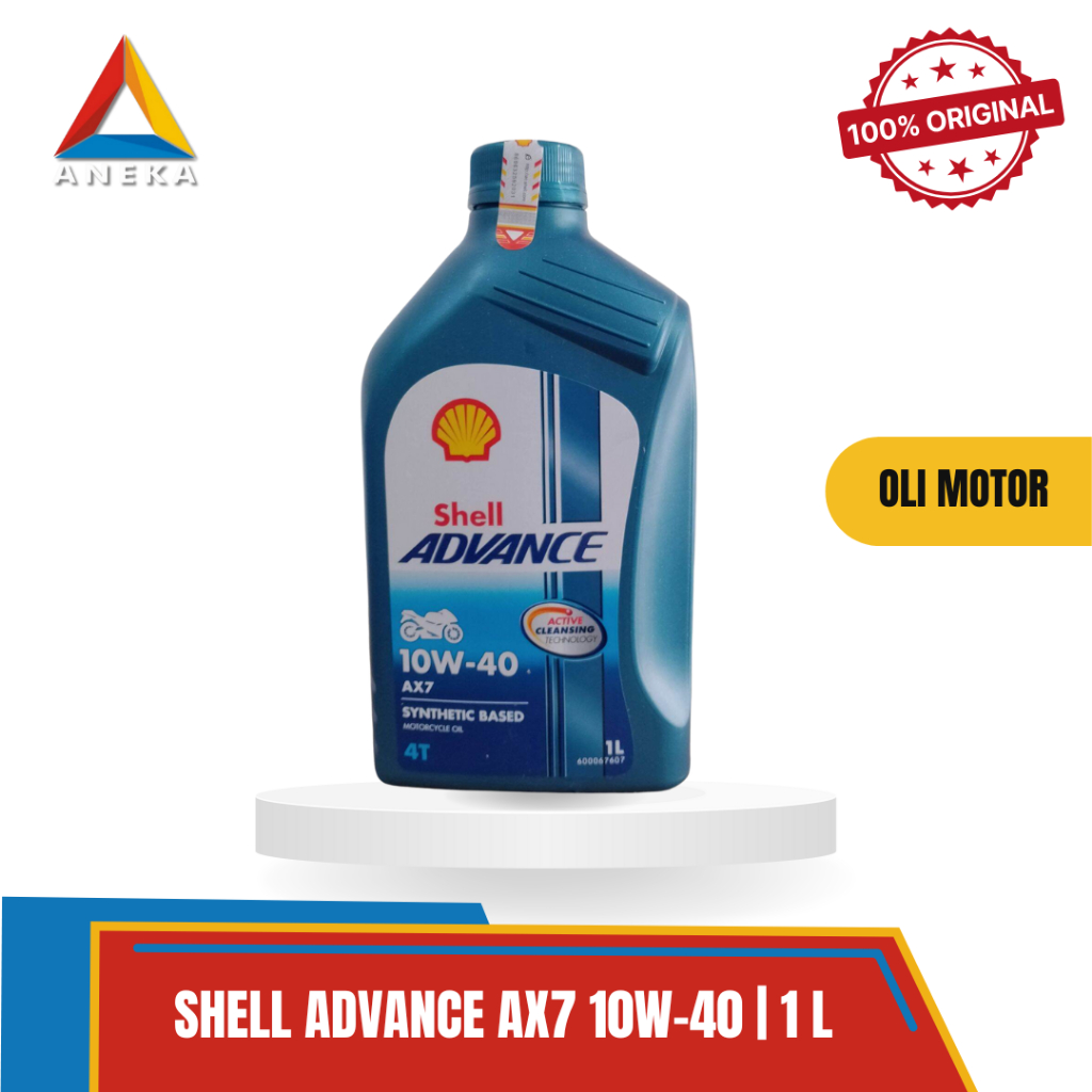 Jual Shell Advance 4T AX7 10W-40 1 Liter 100% Original | Shopee Indonesia
