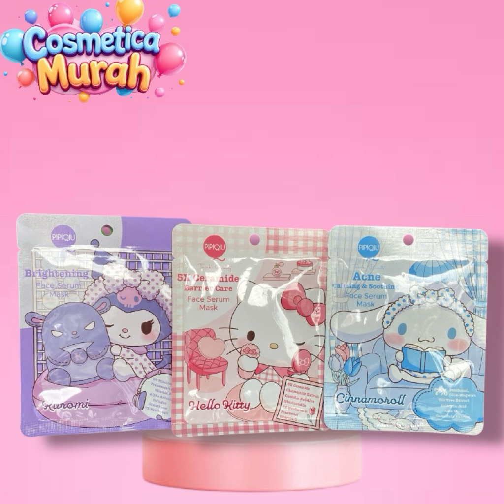 cn] PIPIQIU face serum sheet mask - masker wajah tisu super 5x brightening