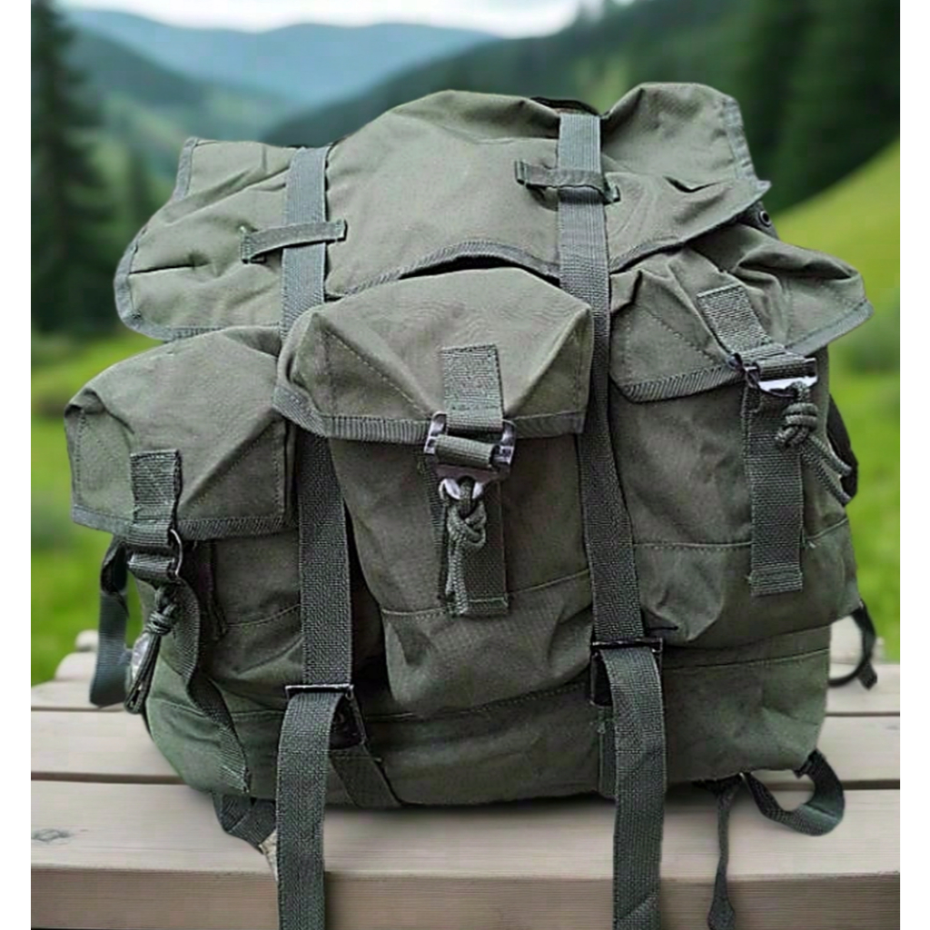 Jual Ransel punggung Besar tni / ransel korea hijau tni | Shopee Indonesia