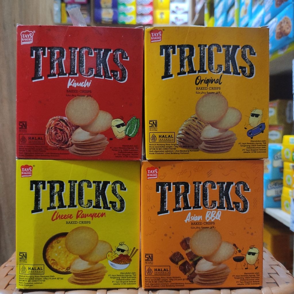 Jual Tricks Biskuit Kentang Potato Baked Chips 10x24gr | Shopee Indonesia