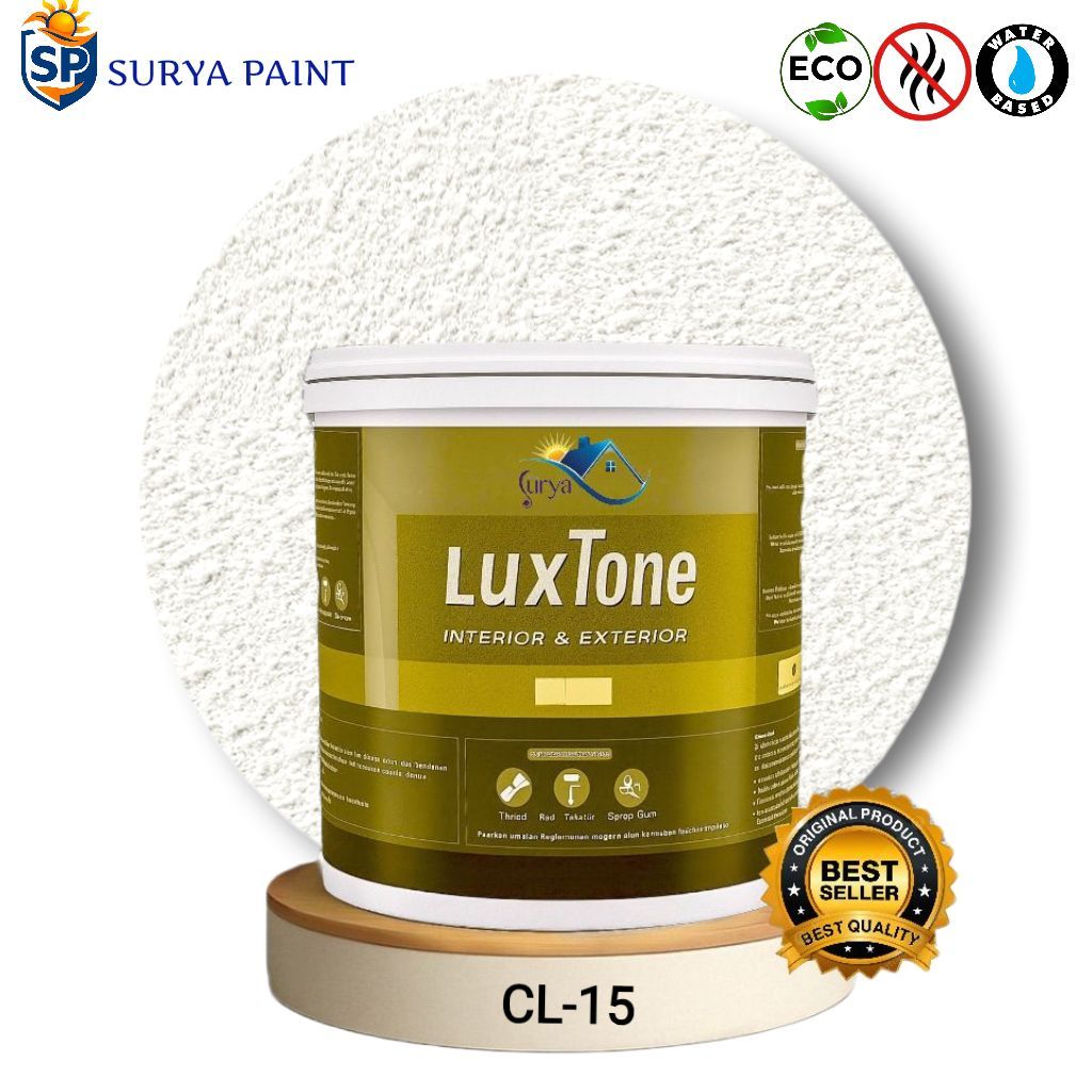 Jual Cat Dinding Tekstur Pasir Kamprot Ukuran 5 Kg Luxtone Tipe Cl 15