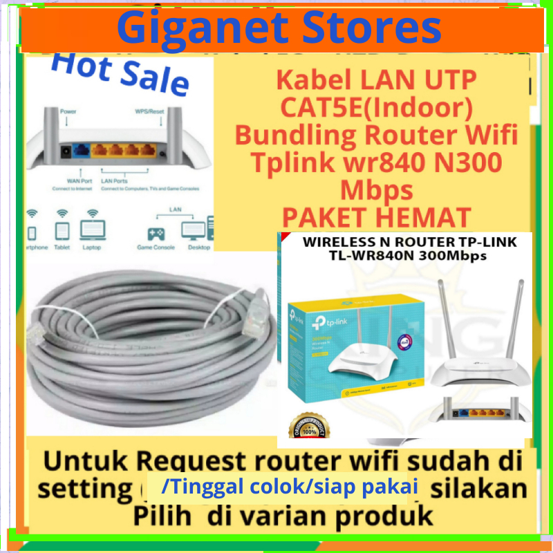 Jual Paket Hemat Kabel LAN UTP Cat5e 5m 10m 15m 20m 25m 30m 35m 40m ...