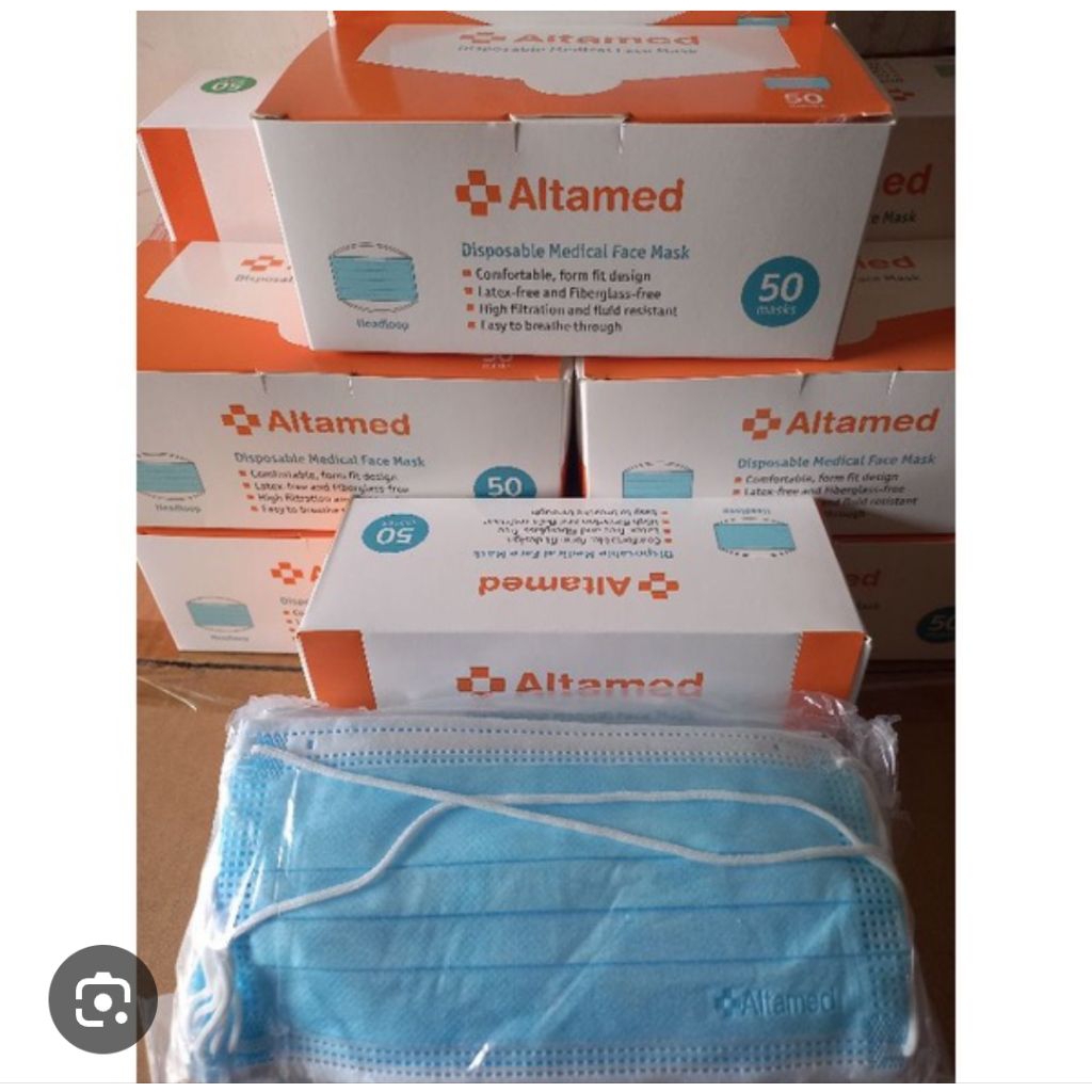 Jual masker medis Altamed 3 ply 5 KARDUS isi 50 lembar | Shopee Indonesia
