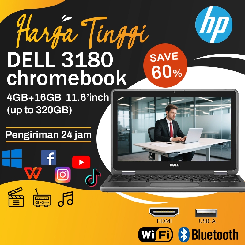 Jual LAPTOP DELL chromebook murah 100 ribu second berkualitas original ...