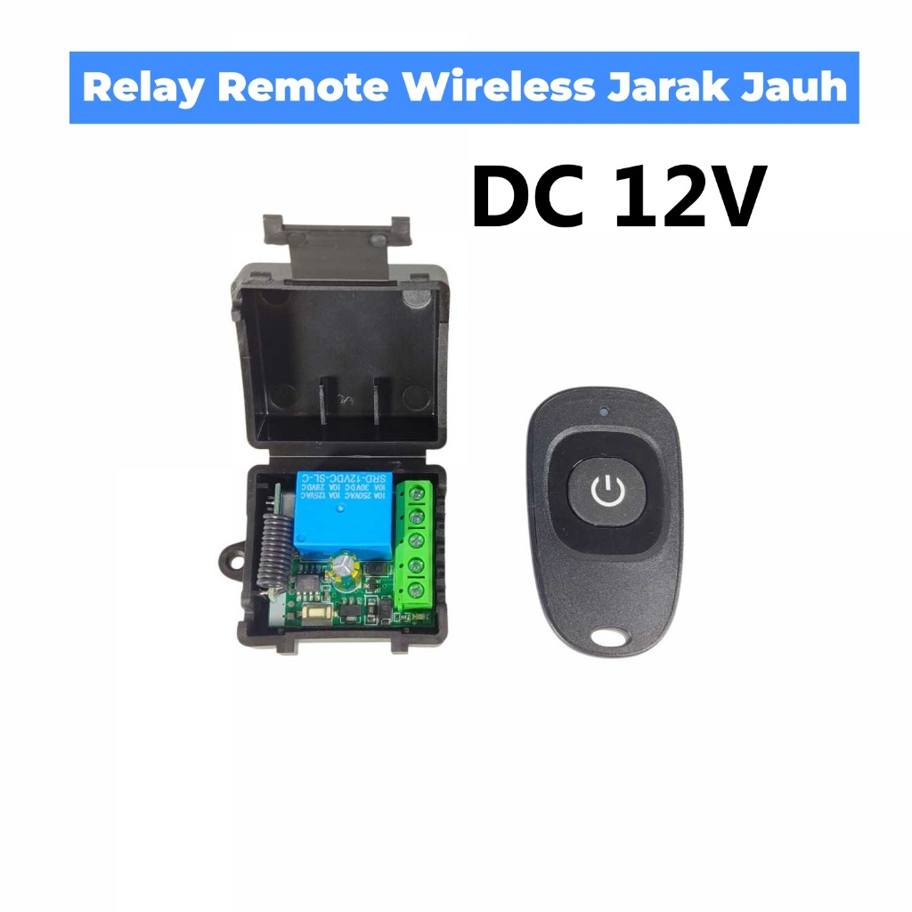 Jual Relay Remote Wireless Saklar On Off Switch Delay 433 DC 12V ...