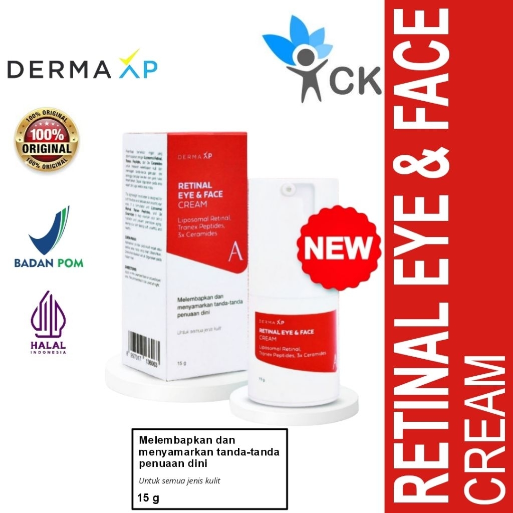 Jual DERMA XP - RETINAL EYE & FACE CREAM - mencerahkan kulit wajah ...
