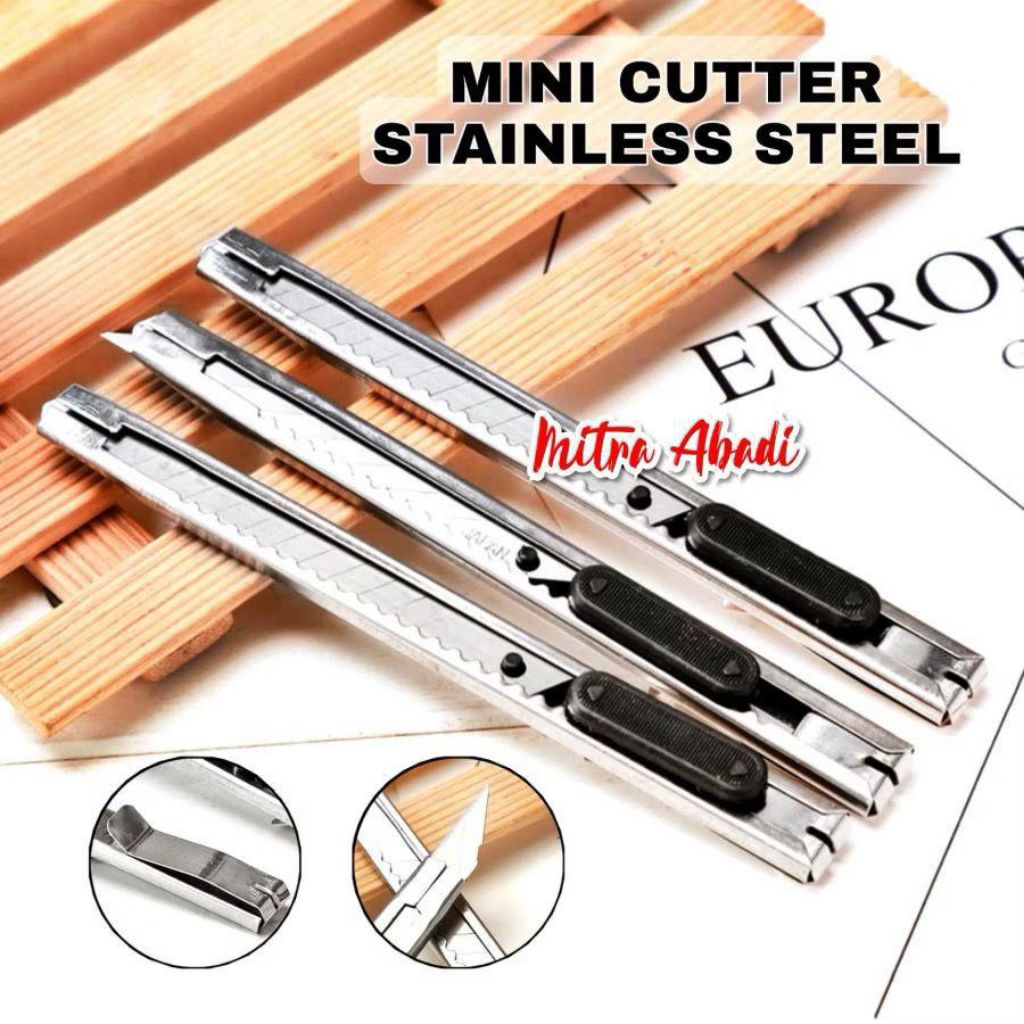 Jual Pisau Cutter Besi Mini / Pisau Cutter Stainless / Cutter Stainless ...