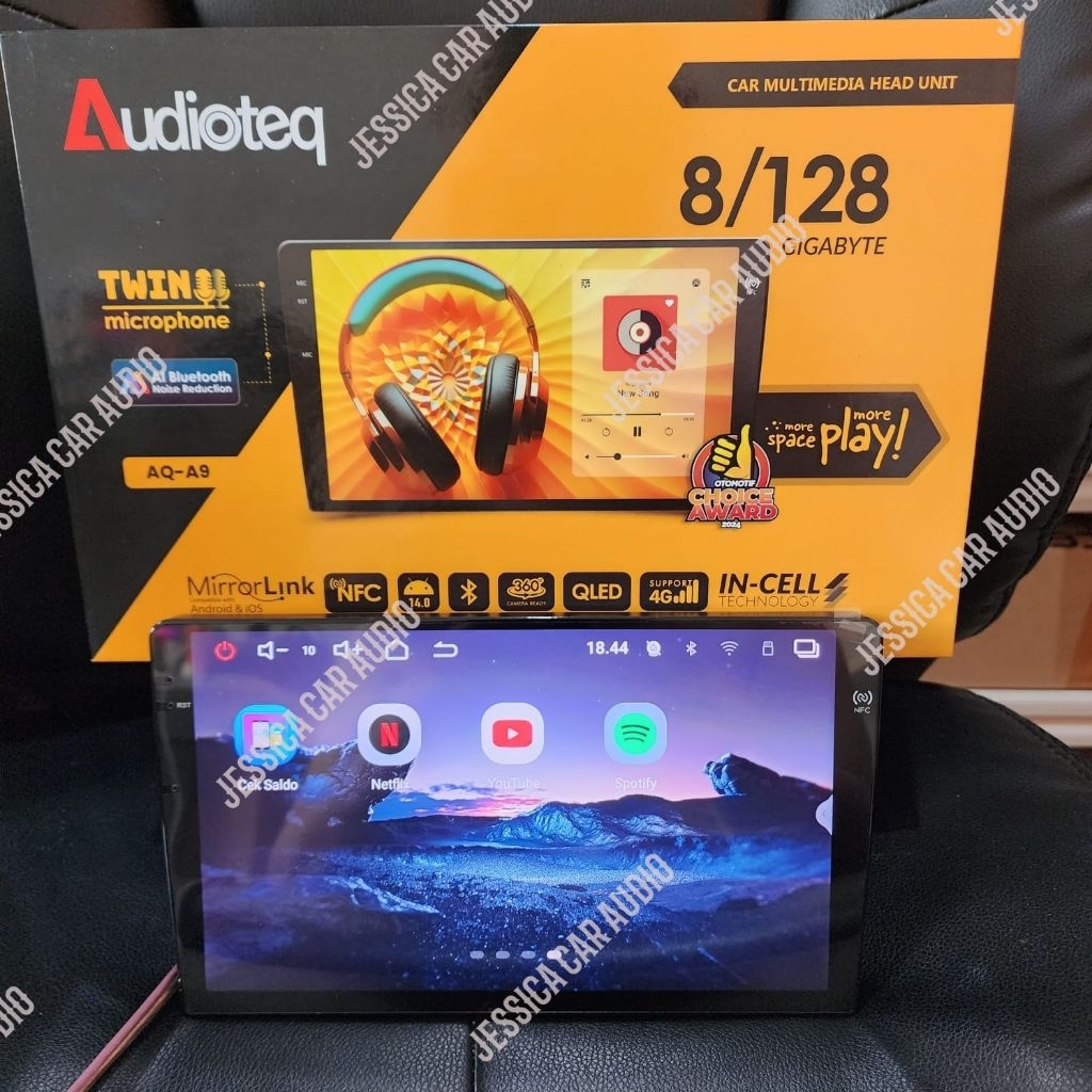 Jual Head unit android 10 inch audioteq ram 8 gb + rom 128 NFC kamera ...