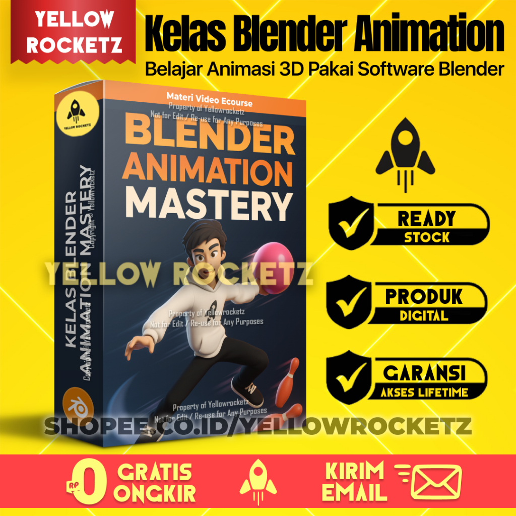Jual Kelas ANIMASI BLENDER 3D MASTERI - Belajar Blender Animation Dari ...