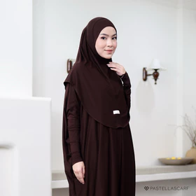 Pastellascarf Najwa Hijab Instant Bahan Rayon Bergo Melayu