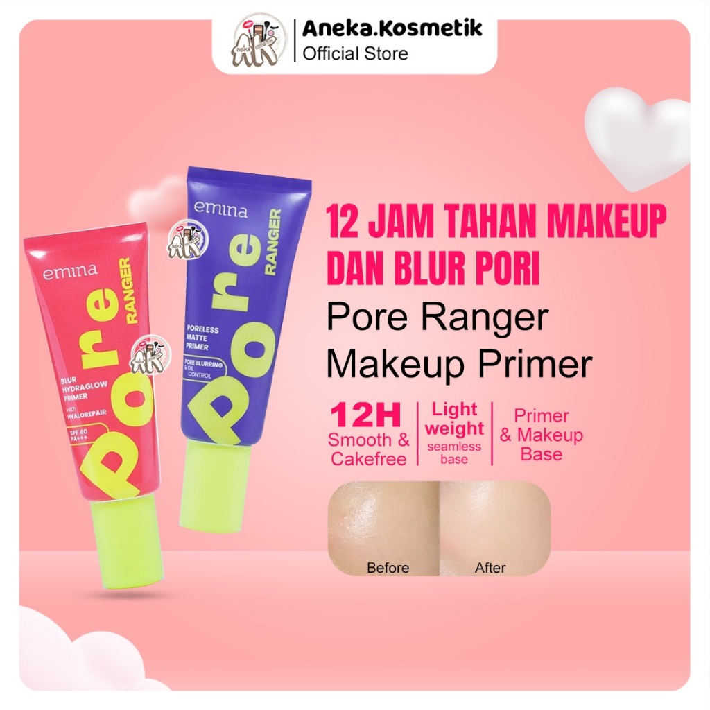 Jual EMINA PORE RANGER TOTAL PORELESS PRIMER 20ML SERIES ( BLUR ...