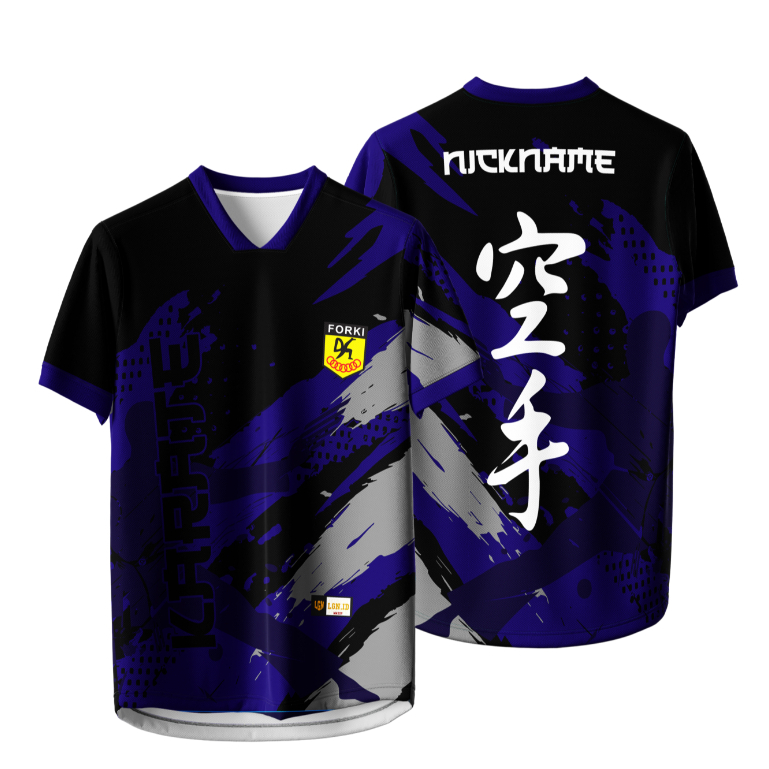 Jual JERSEY KARATE VORTEX FREE NICKNAME LOGO DAN NAMA PERGURUAN BAHAN ...
