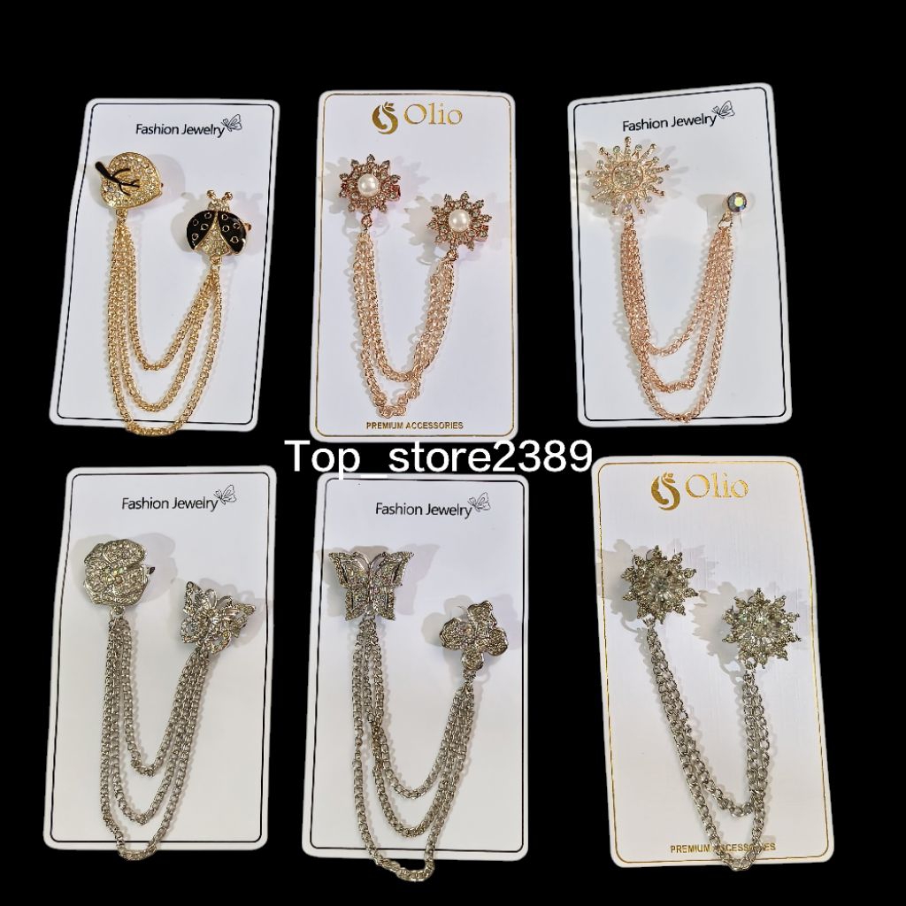 Jual Bros Rantai jas/Bros kebaya/Bros pin Rantai/Bros Rumbai fashion ...
