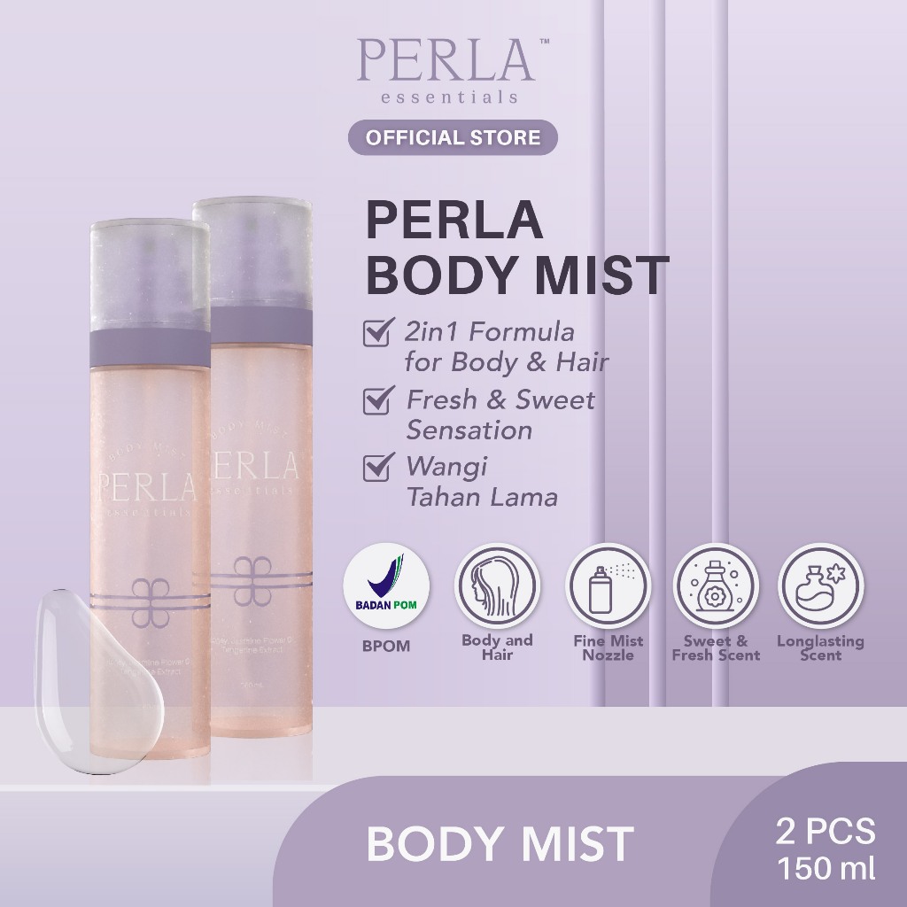 Jual PERLA Essentials Hair And Body Mist 150 ml - 2 Packs | Shopee ...