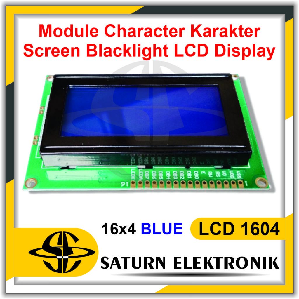 Jual LCD 1604 Module Character Karakter Screen Blacklight LCD Display ...