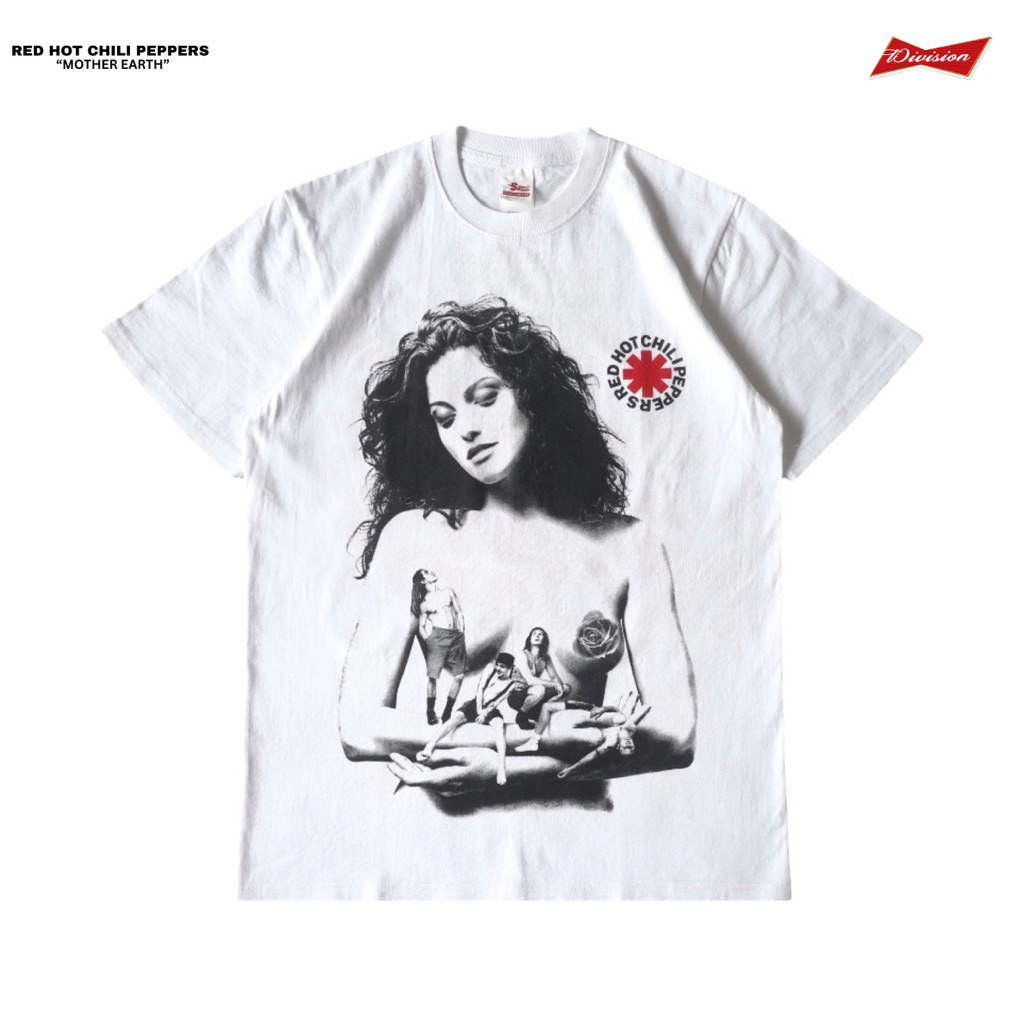 Jual Red Hot Chili Peppers - Mother Earth Tshirt - White | Baju