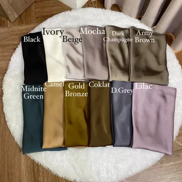 Heynmomo Rok Satin Duyung Panjang Long Silk Flowy Skirt Premium Mermaid Hijabers Muslimah
