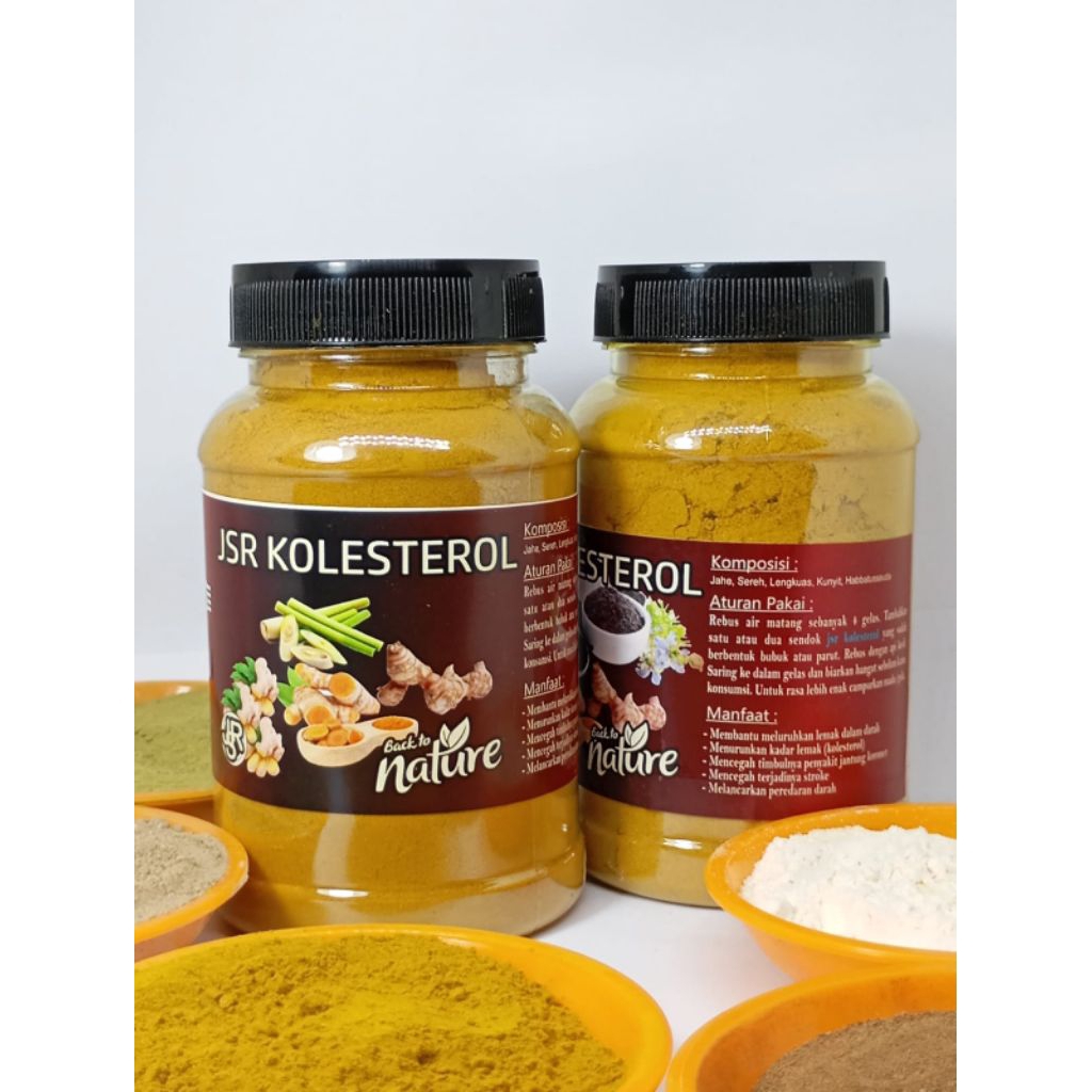 JSR Herbal Kolesterol – Obat Herbal Penurun Kolesterol Alami dari Jahe, Kunyit, Serai & Lengkuas