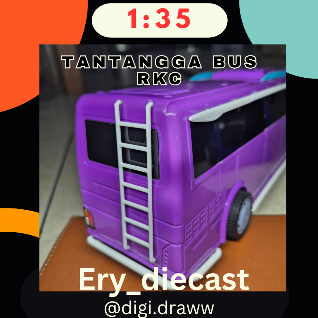 Jual Tangga aksesoris miniatur bus RKC skala 1:35 bahan plastik ...