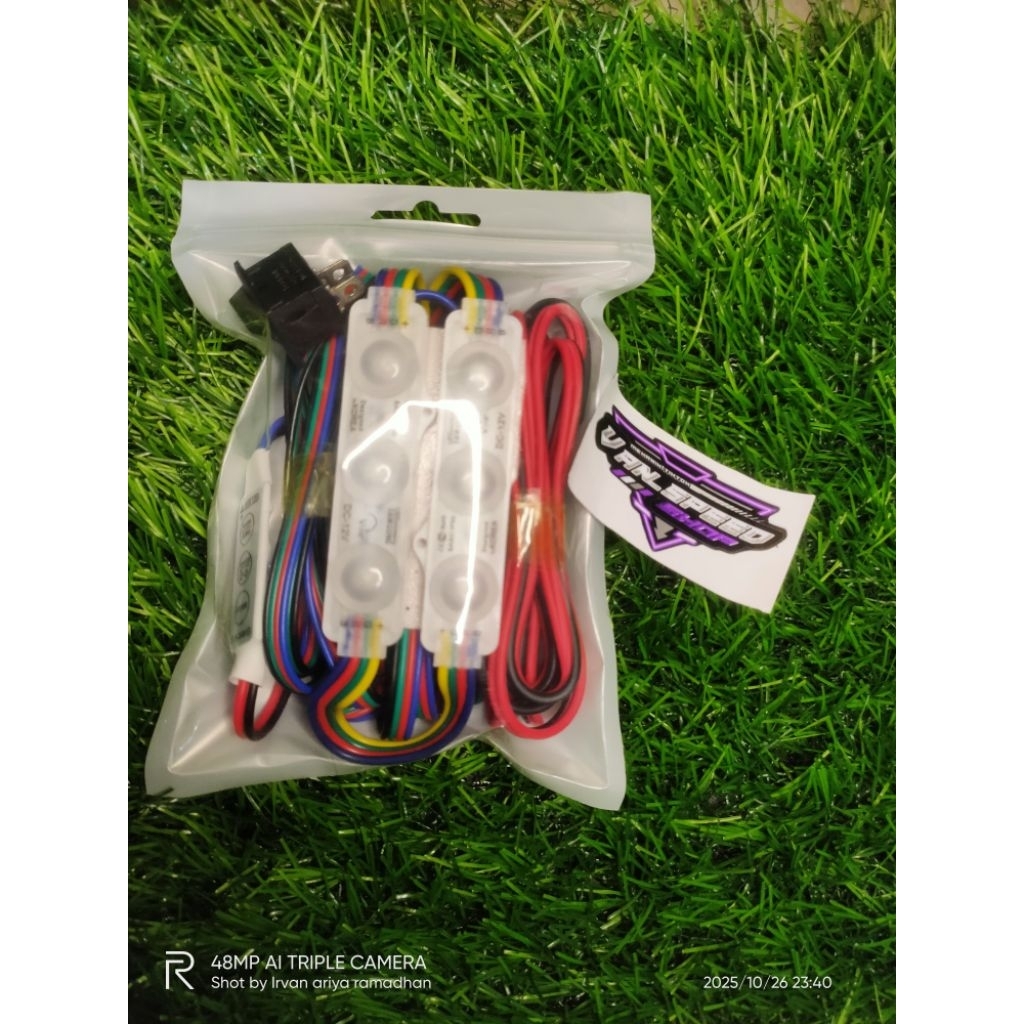 Jual PAKET LAMPU KOLONG MOTOR RGB + MODUL KEDIP RGB 8 WARNA 12 VOLT ...