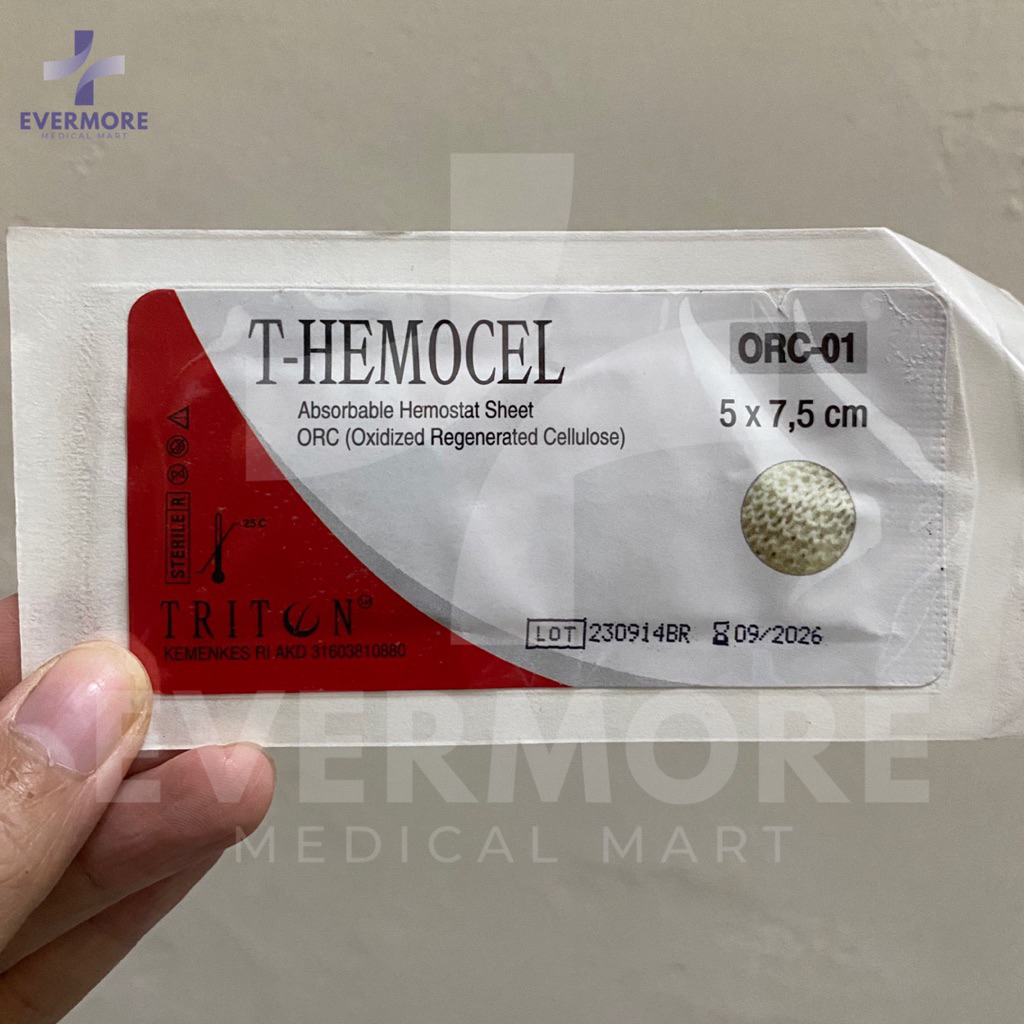 Jual Benang Jahit Media T-HEMOCEL ORC-01 | Absorbable Hemostat Sheet ...