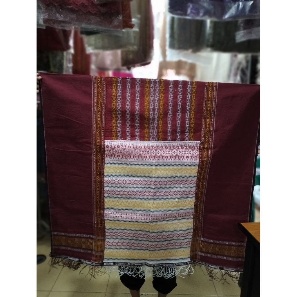 Jual Ulos ragi hidup / passamot warna kuning merah | Shopee Indonesia