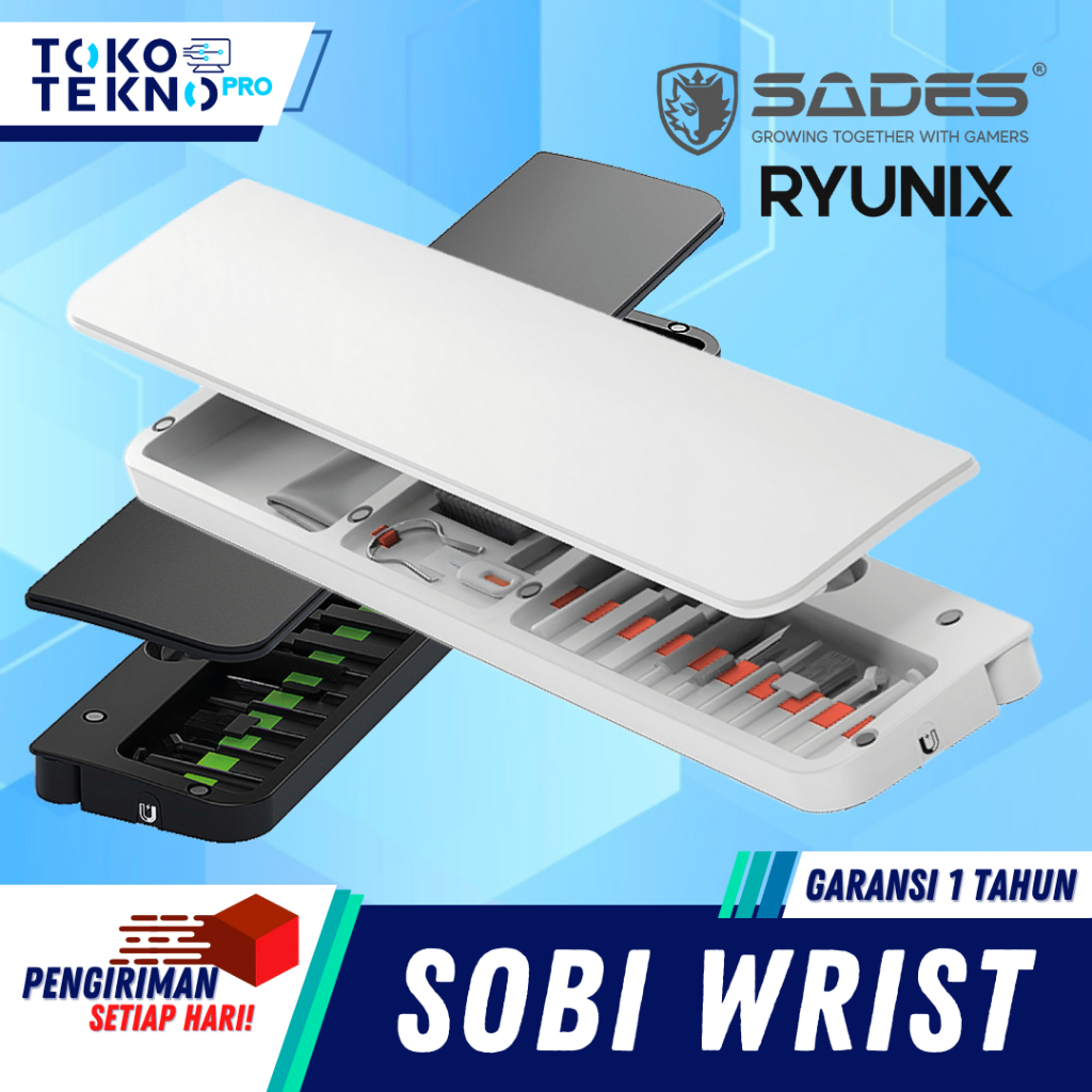 Sades Ryunix Sobi XC2 / XC-2 / XC 2 Wristpad 2in1 with Cleaning Kit Storage