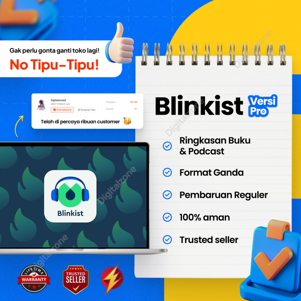 Jual Blinkist Premium Shopee Indonesia
