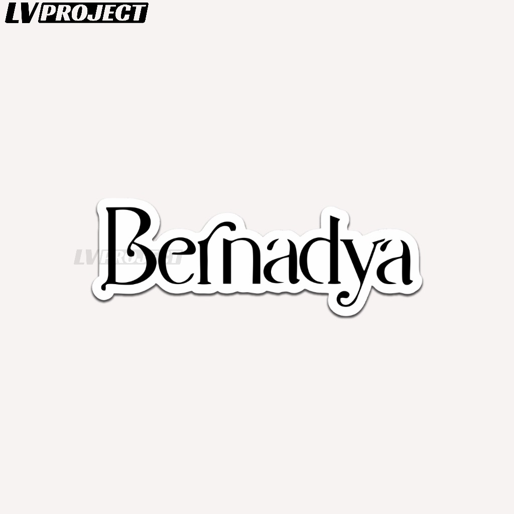 Jual Stiker Bernadya Vinyl Laminasy Glossy Sticker Satuan Tahan Air ...