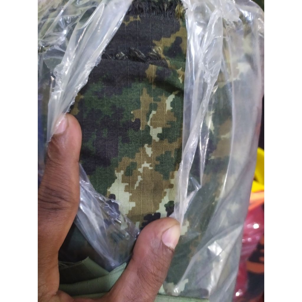 Jual Kain Ripstop TR Loreng Sage Green Meteran | Shopee Indonesia