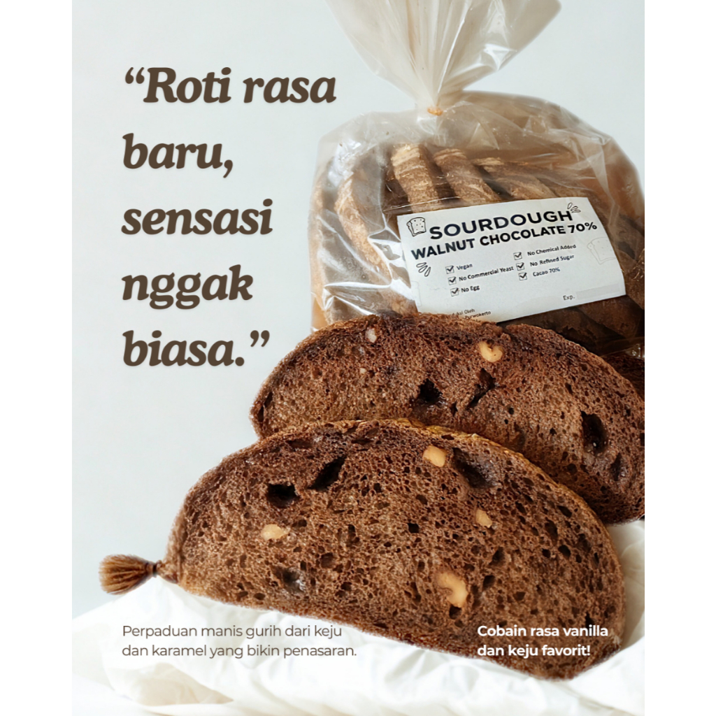Jual Sourdough Multigrain / Sourdough Walnut Cranberry / Sourdough ...