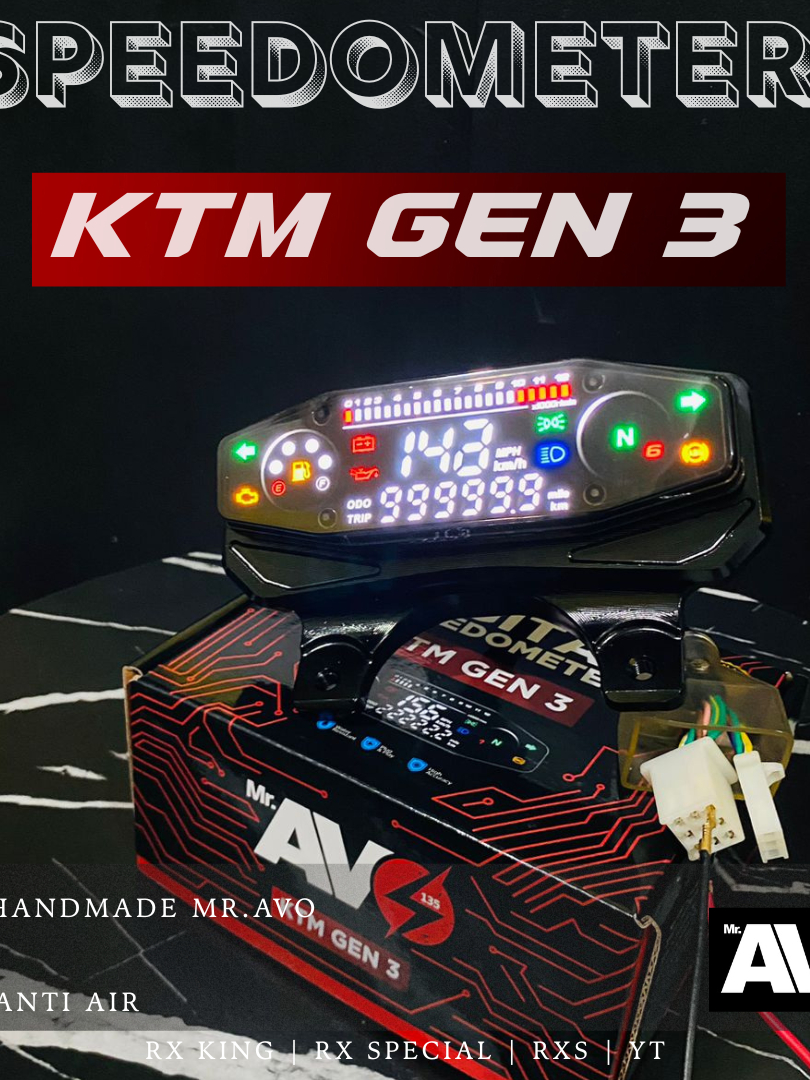 Jual Speedometer Digital Ktm Gen 3 Mini Universal Koso Full Spedo Rx ...