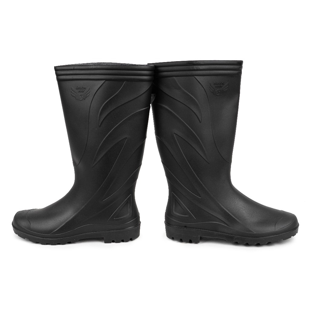 Jual Sepatu Boot Tinggi SHOGUN 818 Hitam Penthel Boots Sol Pul Pool ...