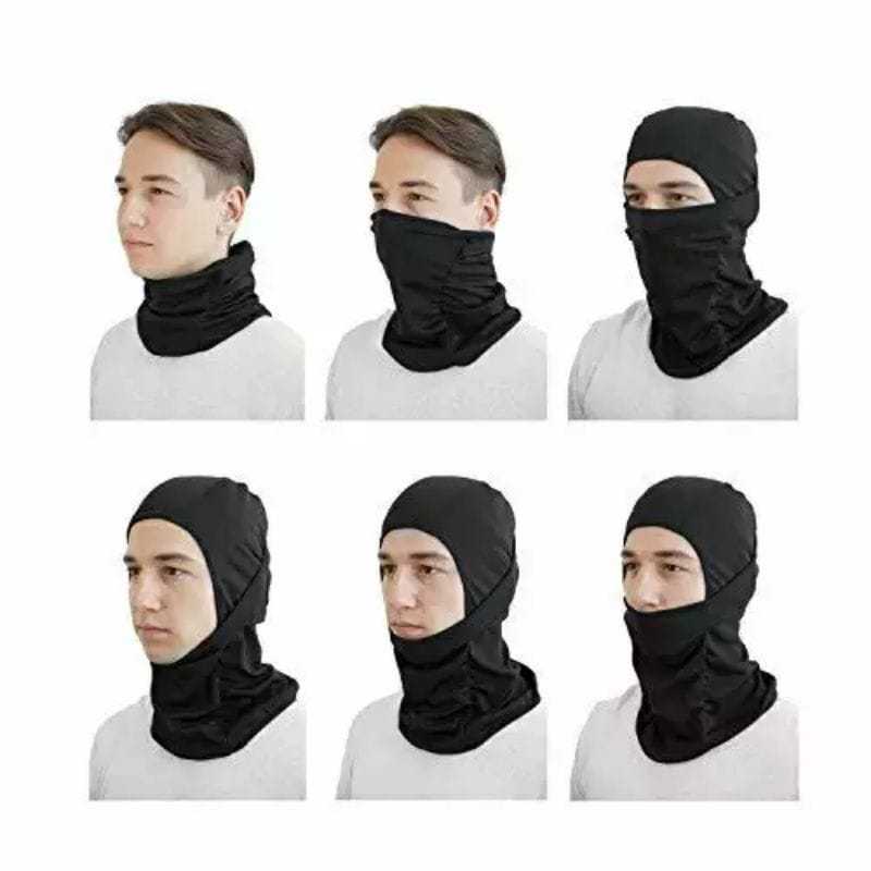 Jual 12 pcs Masker Buff Bandana Hitam Polos Multifungsi Anti Debu ...