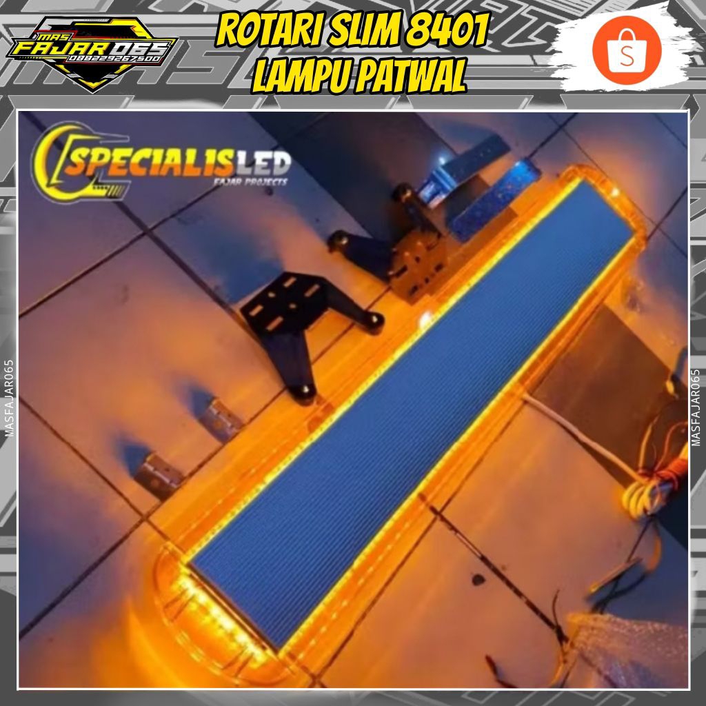 Jual Lampu LED Rotari Slim 8401 Emergency 12-24 V | Shopee Indonesia