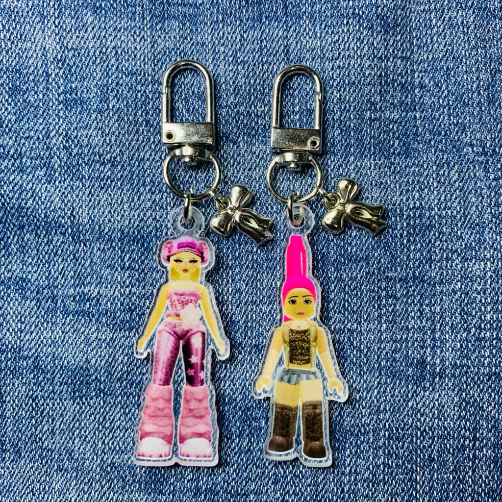 Jual zaarchain|keychain custom roblox|keychain akrilik|gantungan kunci ...