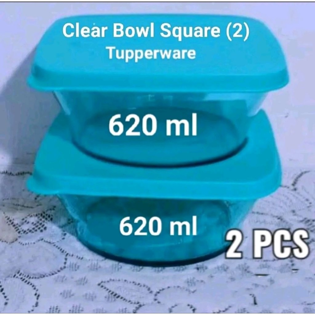 Jual Mangkok Crystal Clear Bowl Square Tupperware | Shopee Indonesia