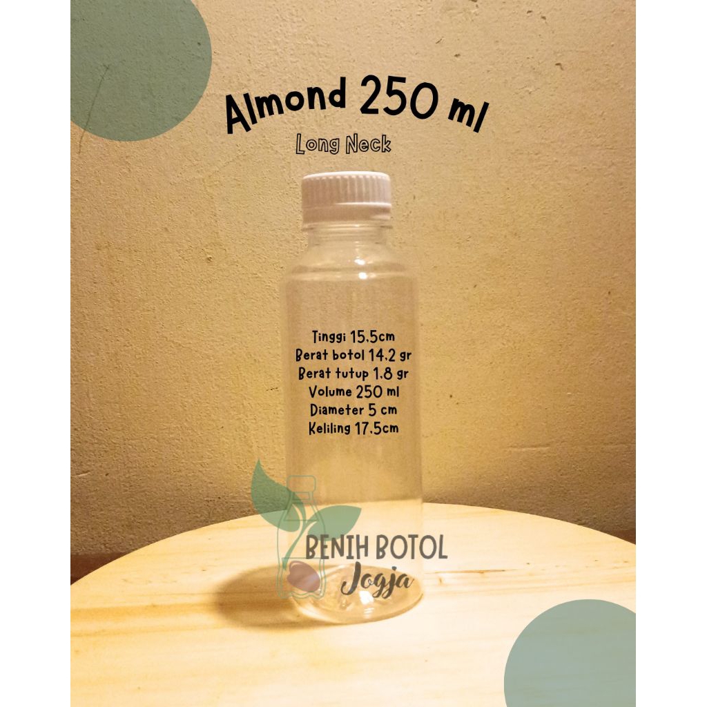 Jual Botol Almond 250 ml | Shopee Indonesia
